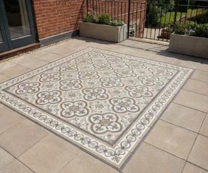 Skab et personligt fliset�ppe p� terrassen