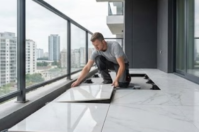 S�dan l�gger du fliser p� din altan nemt