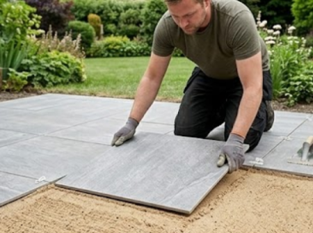 Byg et flot h�jbed med st�ttemursten