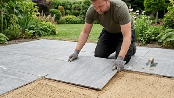 Guide til l�gning af keramiske udend�rsfliser