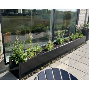 Sortlakeret H�jbed 80x40x40 cm.