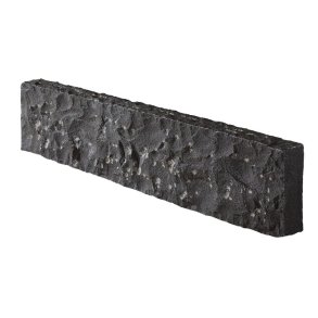 Kantsten Vietnam - Sort Basalt Klvet B12 / H28-30 / L80-120 cm.