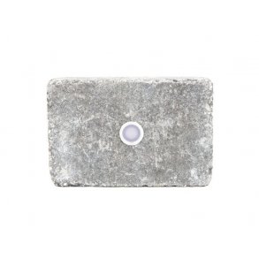 Holmegaardsten med Cosmos 0,6W LED lampe 14x21x5,5 cm. Sort/Antracit LBJ