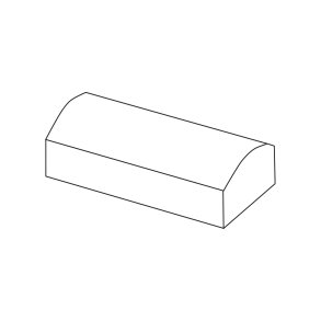 IBF Parkeringsstop 30x60x17,5/12,5 cm. Gr�