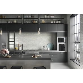 Metallica Brick 6x24 cm. Hvid Blank