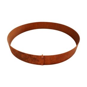 Rundt H�jbed i Cortenst�l �80 cm.