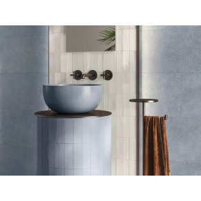 Sixty Brick 5x15 cm. Talco/Hvid